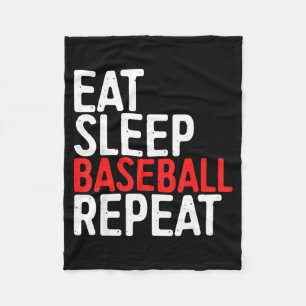 Eat Sleep Baseball Repeatsport Game Gift T Shirt Fleece Blanket