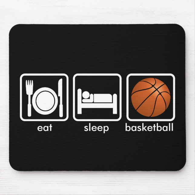 Eat, Sleep, Basketball Mouse Mat (Front)