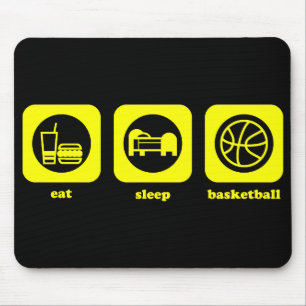 Eat. Sleep. Basketball. Mousepad