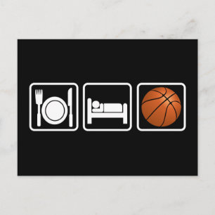 Eat, Sleep, Basketball Postcard