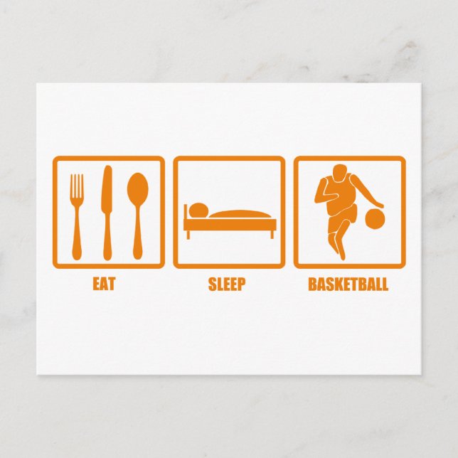 Eat Sleep Basketball Postcard (Front)