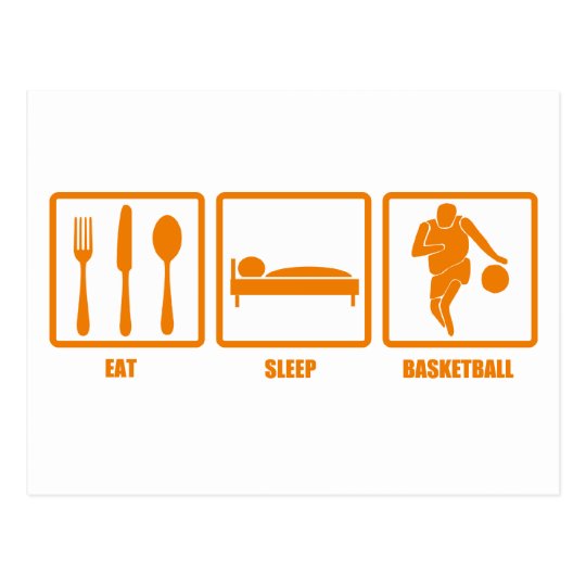 Eat Sleep Basketball Postcard