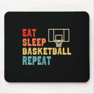 Eat Sleep Basketball Repeat apparel for girls Mouse Mat