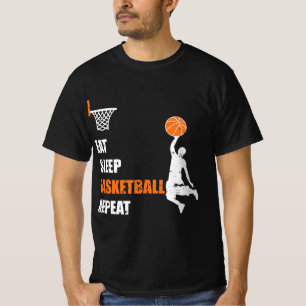 Eat Sleep Basketball Repeat Basketball Boys and G T-Shirt
