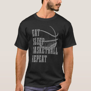 Eat Sleep Basketball Repeat Basketball Player Coac T-Shirt