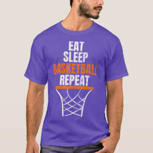 Eat Sleep Basketball Repeat Basketball Player T-Shirt