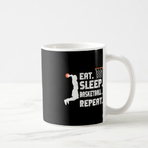Eat Sleep Basketball Repeat Basketball Sports Men  Coffee Mug
