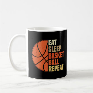 Eat, Sleep, Basketball, Repeat Coffee Mug