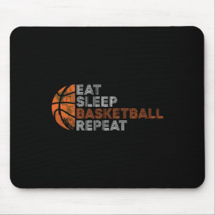 Eat Sleep Basketball Repeat For Men Women Fathers  Mouse Mat