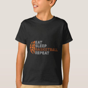 Eat Sleep Basketball Repeat For Men Women Fathers T-Shirt