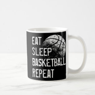 Eat Sleep Basketball Repeat for Men Women Girls B Coffee Mug