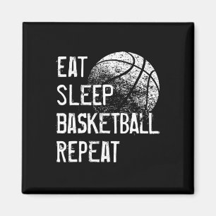 Eat Sleep Basketball Repeat  for Men Women Girls B Magnet