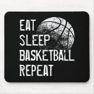 Eat Sleep Basketball Repeat for Men Women Girls B Mouse Mat