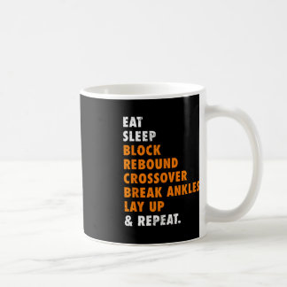 Eat Sleep Basketball Repeat Fun Gift for Basketbal Coffee Mug