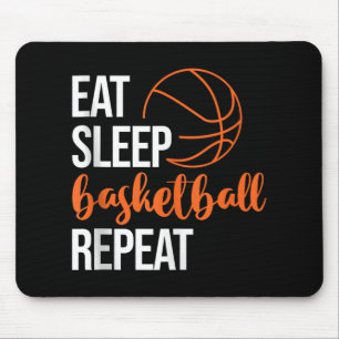Eat Sleep Basketball Repeat Fun Sport Motivation D Mouse Mat