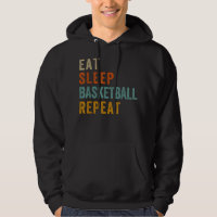 Eat Sleep Basketball Repeat Funny Sport Player Fan