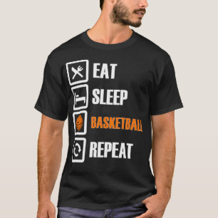 Eat Sleep Basketball Repeat Funny Women Shirt Tank