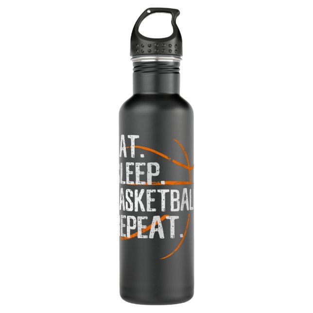 Eat Sleep Basketball Repeat - Gift For Basketball  710 Ml Water Bottle (Front)