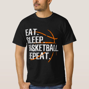 Eat Sleep Basketball Repeat - Gift For Basketball T-Shirt