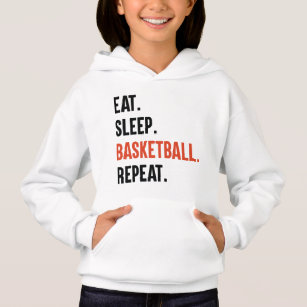 Eat Sleep Basketball Repeat Kids Hoodies