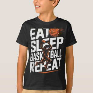 Eat Sleep Basketball Repeat, Player, Boys, Girls B T-Shirt