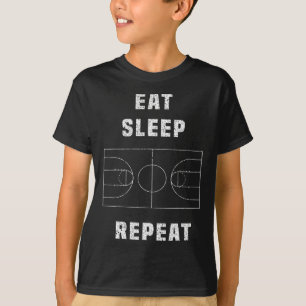 eat sleep basketball repeat  T-Shirt