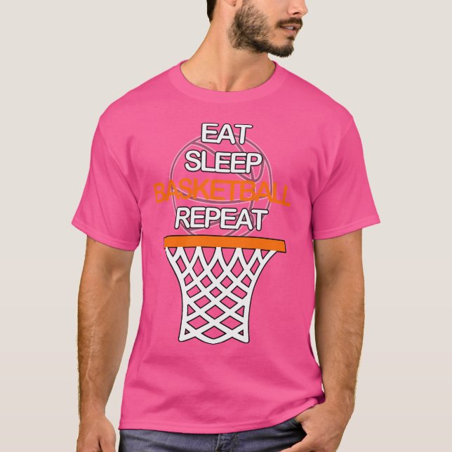 Eat Sleep Basketball Repeat T-Shirt (Front)