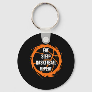 Eat Sleep Basketball Repeat Team Player Coach  Key Ring