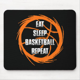 Eat Sleep Basketball Repeat Team Player Coach  Mouse Mat