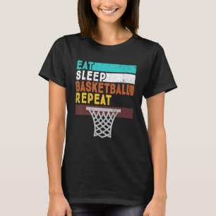 Eat Sleep Basketball Repeat Vintage Tees For Men W