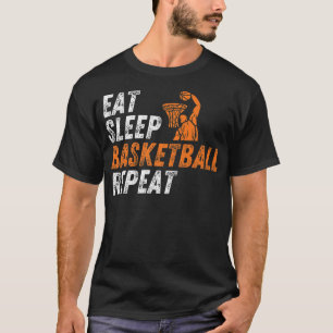 Eat Sleep Basketball Repeat Youth Basketball Boys T-Shirt