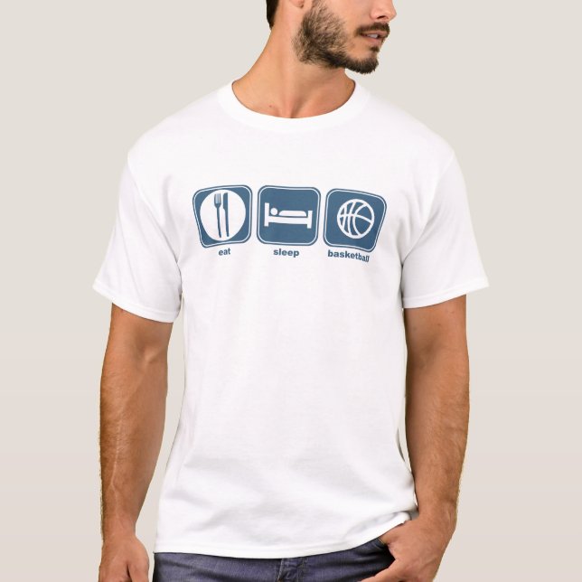 eat sleep basketball T-Shirt (Front)