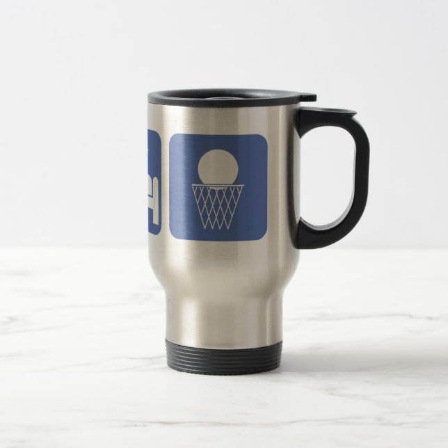 eat sleep basketball travel mug (Right)