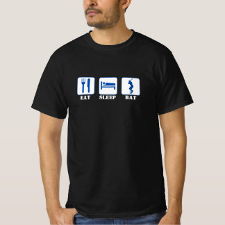 Eat sleep Bat - Baseball T-Shirt