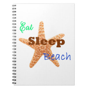 Eat Sleep Beach - Notebook