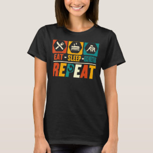 Eat Sleep Beach Wrestling Repeat Wrestling Wrest T-Shirt