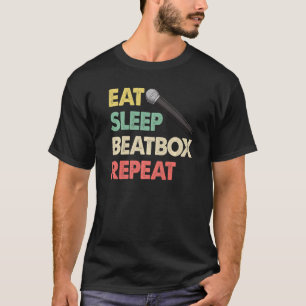 Eat Sleep Beatbox Repeat Colour Tape Recorder T-Shirt