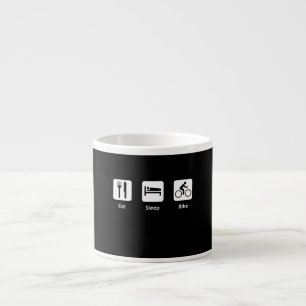 Eat Sleep Bike Espresso Cup