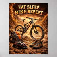 Eat Sleep Bike Flame