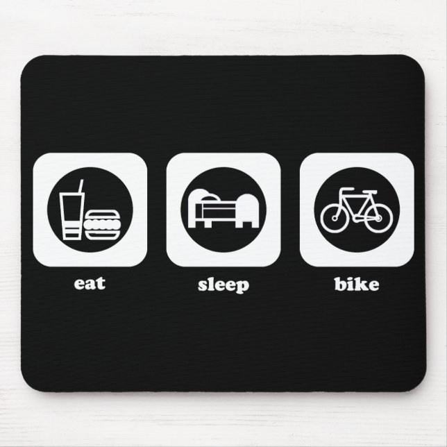 Eat. Sleep. Bike. Mousepad (Front)