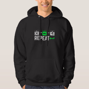 Eat Sleep Bike Repeat Downhill Mountain Bike Mtb C Hoodie