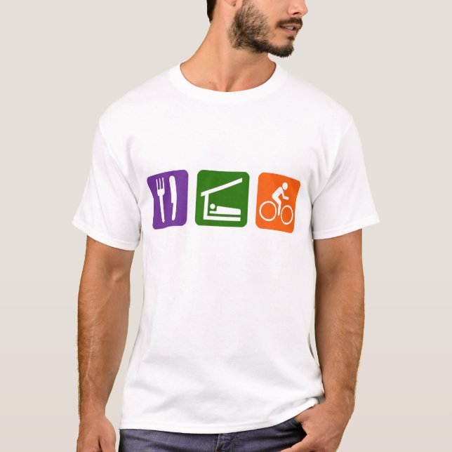 Eat Sleep Biking T-Shirt (Front)