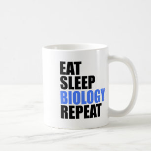 Eat Sleep Biology Repeat Biologist Professor Teach Coffee Mug