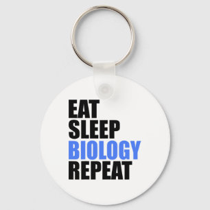 Eat Sleep Biology Repeat Biologist Professor Teach Key Ring