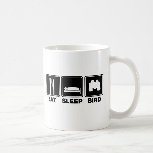 Eat Sleep Bird (bins) Coffee Mug (Right)