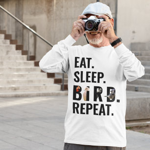 Eat Sleep Bird Repeat Birder's Longsleeve T-Shirt