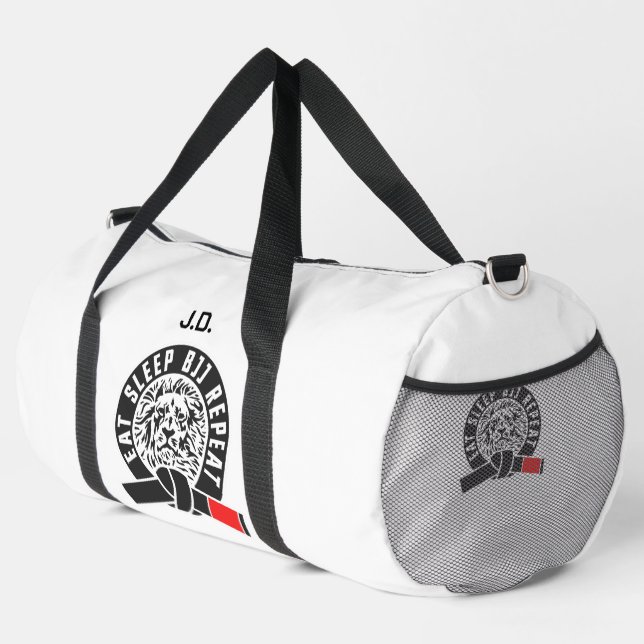 Eat Sleep BJJ Repeat "Customisable" Gi Duffle Bag (Right Corner)