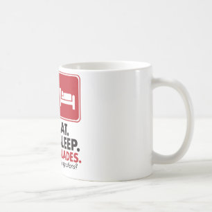 Eat Sleep Blades - Red Coffee Mug