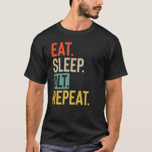 Eat Sleep blt Repeat retro vintage colours T-Shirt