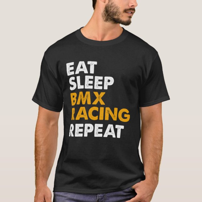 Eat Sleep BMX Repeat  Bike Rider Men Women Kids  1 T-Shirt (Front)